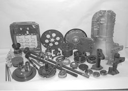 Sampling of Parts Handled: Axle Shafts, Axle Tubes, Carrier, Center Support, Channel Plate, Connecting Rods, Drive and Driven Gears, Dust Covers, Flywheels, Gears, Hair Pins, Housing, Hubs, Lifters, Main Shaft and Balls, Pallets, Pinion Flanges, Pinion Gears, Primer Housing, Pump Core, Sabot, Seat Back and Springs, Shafts, Side Gears, Socket Shell Assemblies, Transmission Housing, Valves, Valve Bodies, Wheel Disks, Yokes And Much More ...